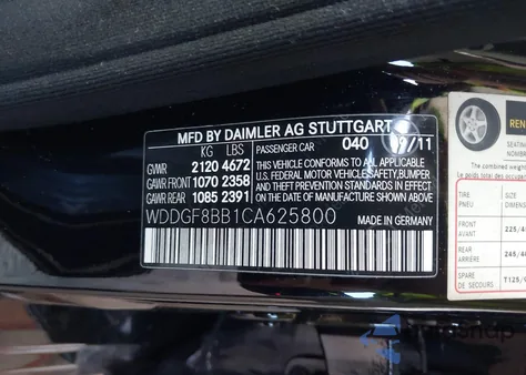 2012 Mercedes-Benz C 300 Luxury 4Matic/Sport 4Matic из США, поврежденный, VIN WDDGF8BB1CA625800